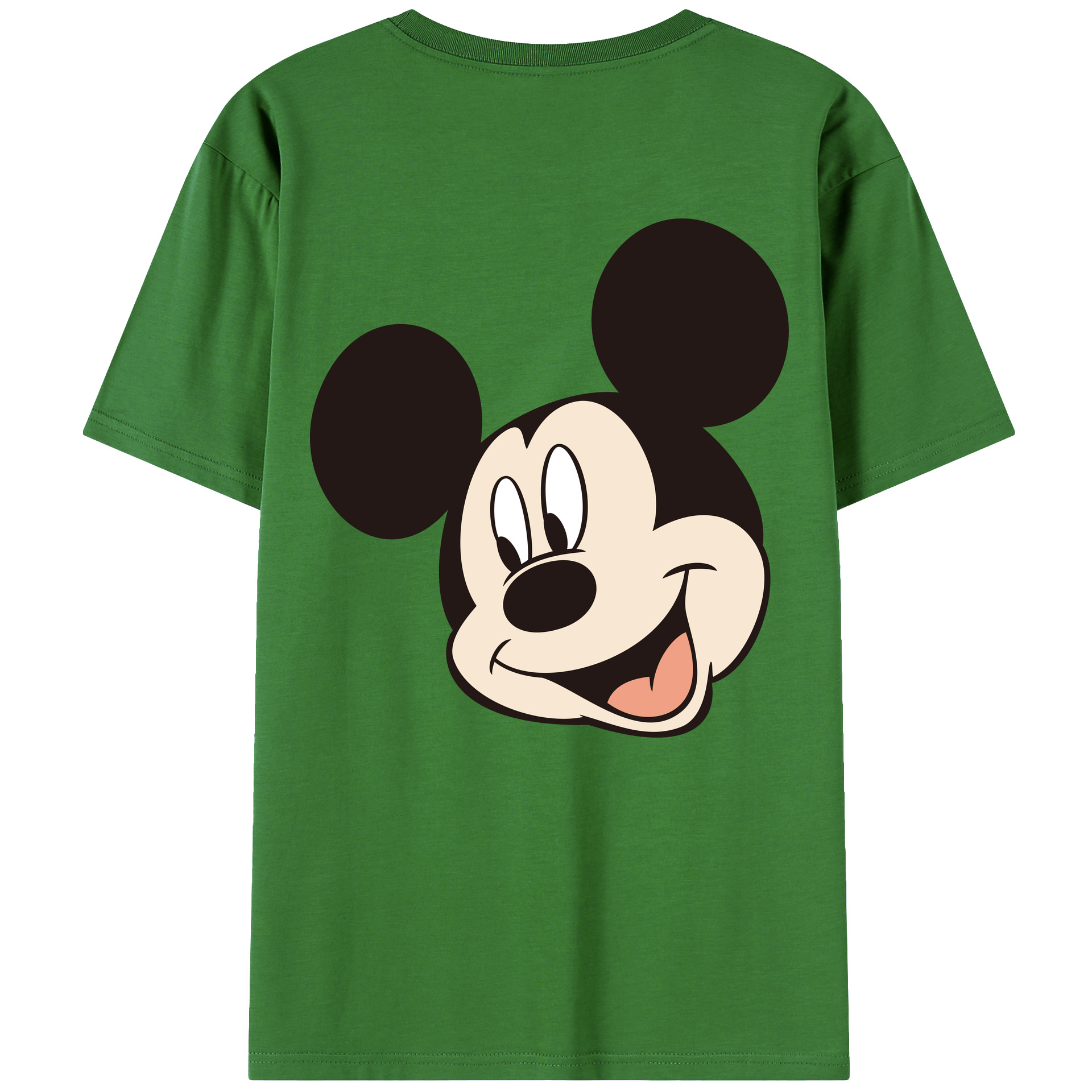 （画像用） ミッキーマウス Mickey Mouse レディース半袖Tシャツ(バックプリント)